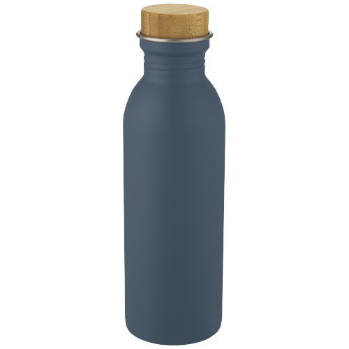 Bouteille de sport personnalisée acier inoxydable 650 ml Kalix Bleu glacier
